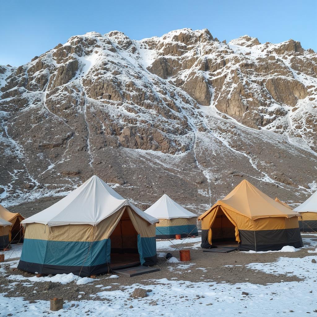 The camping of Kedarnath